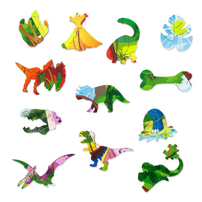 70 Pieces Dinosaur Family Puzzle Set