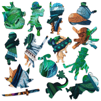 Roronoa Zoro Themed Wooden Puzzle