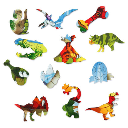 Tyrannosaurus Family Wooden Puzzle Set