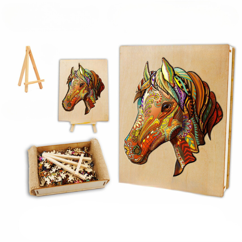 Adorable Horse Wooden Jigsaw Puzzle