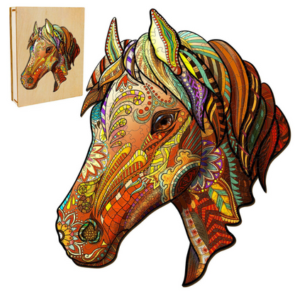 Adorable Horse Wooden Jigsaw Puzzle