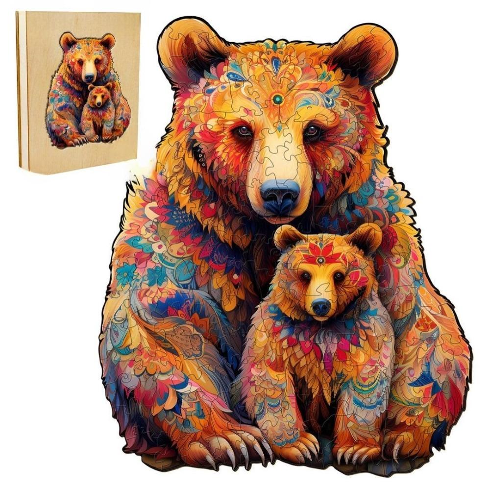 Bear Family Wooden Jigsaw Puzzle