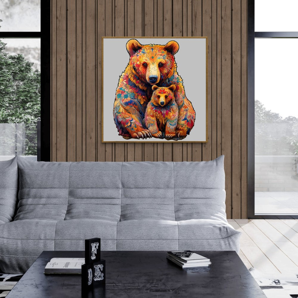 Bear Family Wooden Jigsaw Puzzle