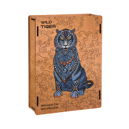 Tiger Themed Wooden Jigsaw Puzzle