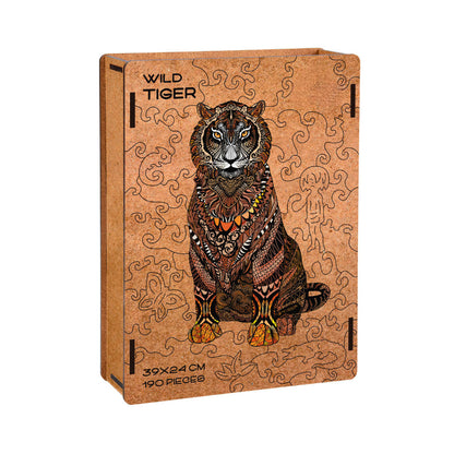 Tiger Themed Wooden Puzzle