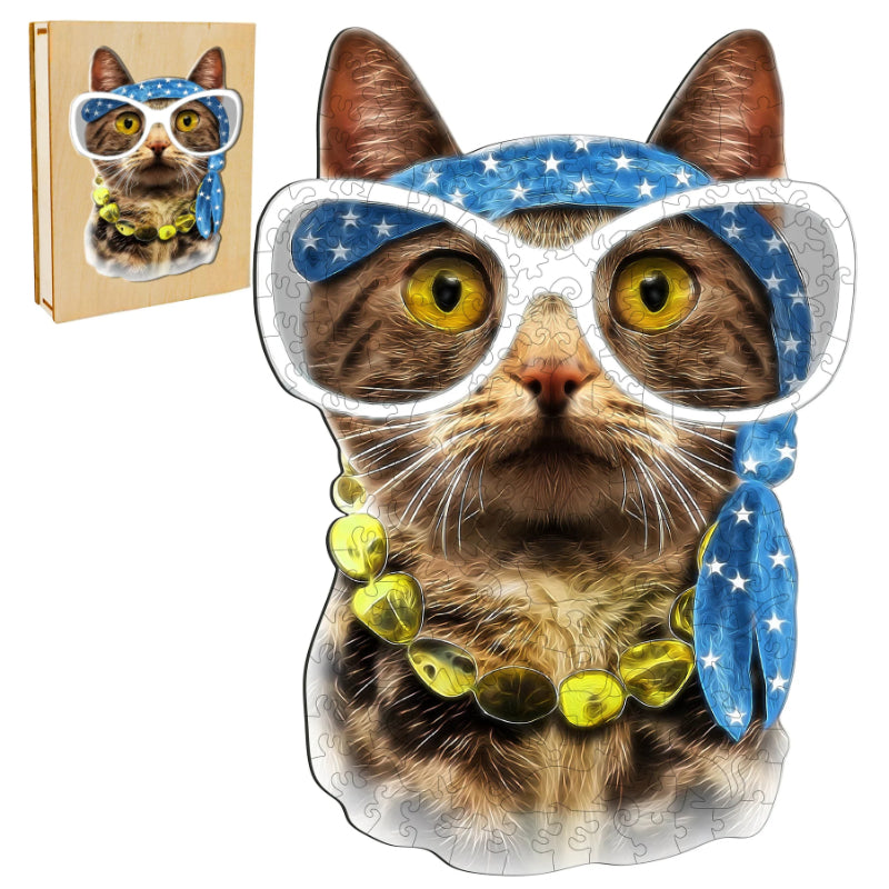 Cat Wooden Jigsaw Puzzle