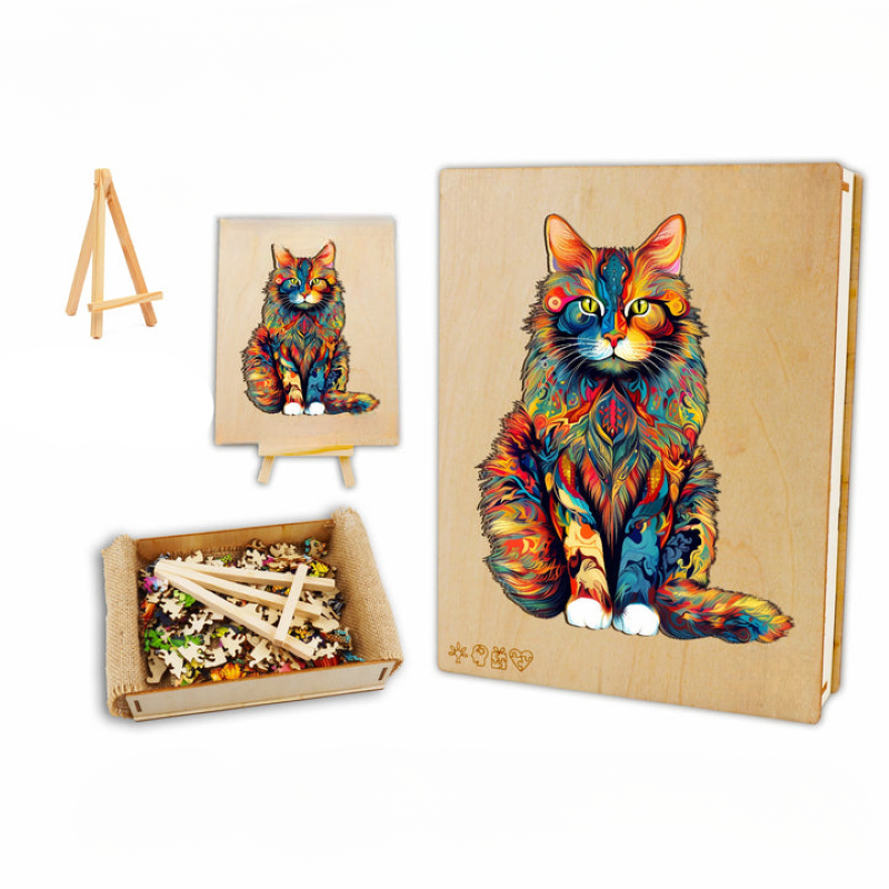 Cat Wooden Jigsaw Puzzle