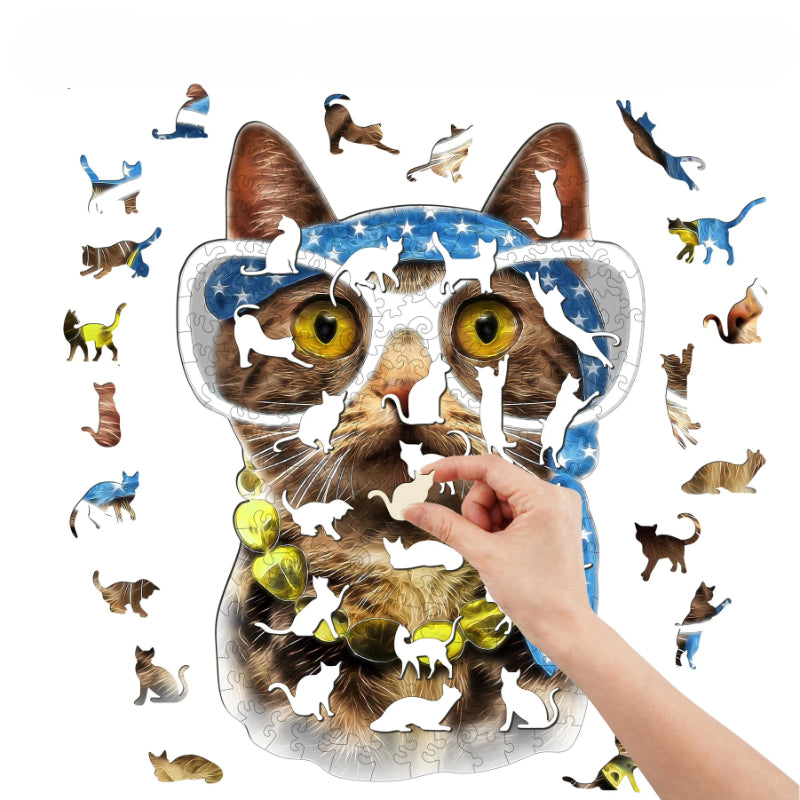 Cat Wooden Jigsaw Puzzle