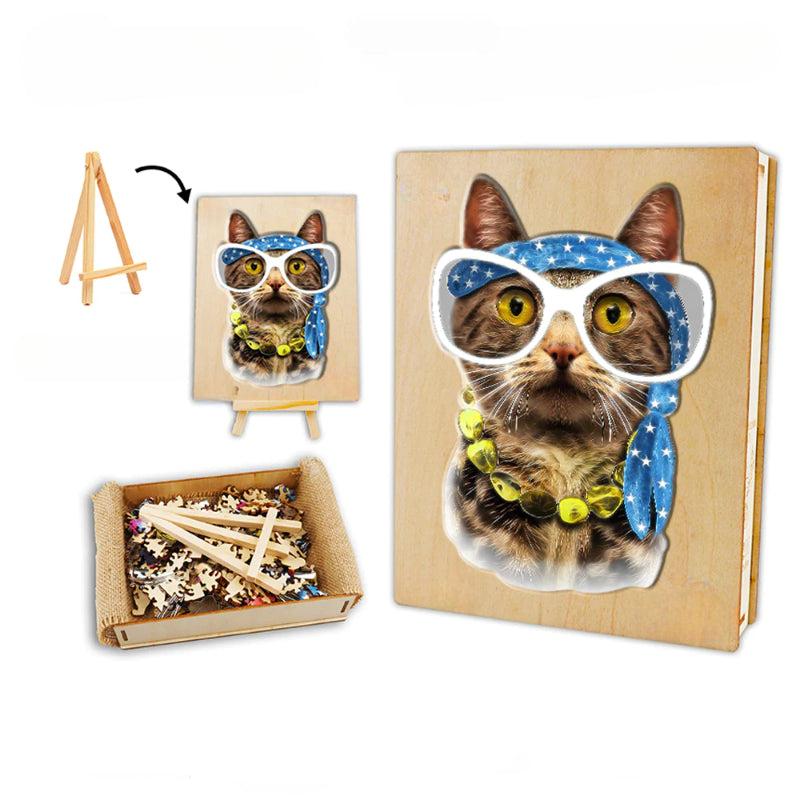 Cat Wooden Jigsaw Puzzle