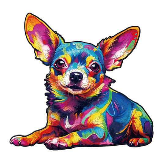 Chihuahua Dog Wooden Jigsaw Puzzle