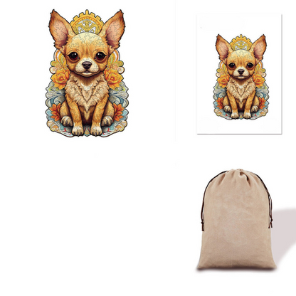 Chihuahua Dog Wooden Jigsaw Puzzle