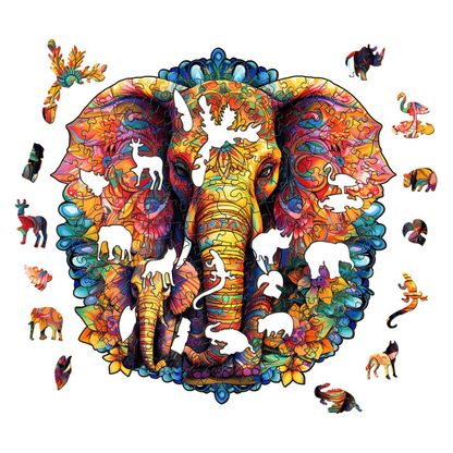 Child Elephant Wooden Jigsaw Puzzle