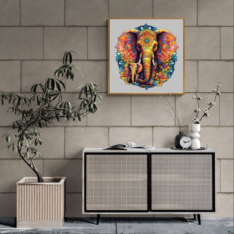 Child Elephant Wooden Jigsaw Puzzle