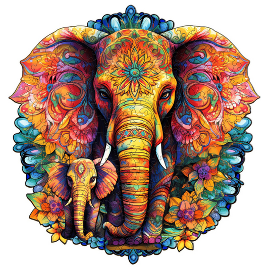 Child Elephant Wooden Jigsaw Puzzle