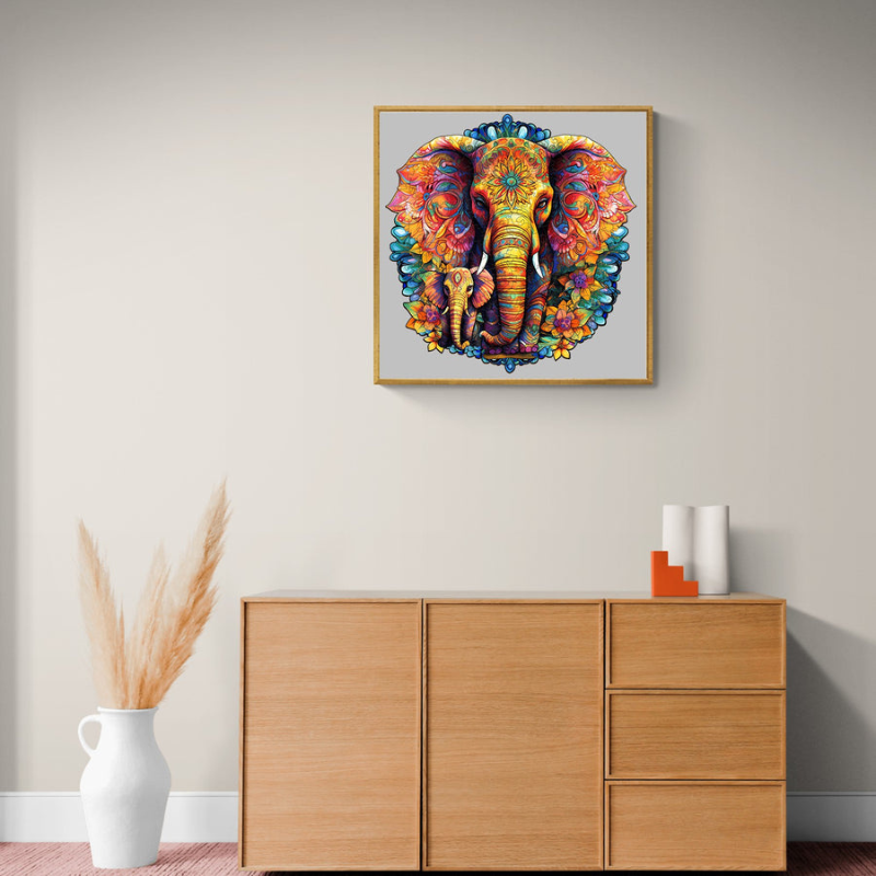 Child Elephant Wooden Jigsaw Puzzle