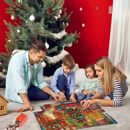 Christmas Advent Calendar Jigsaw Puzzle For Holiday Season