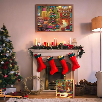 Christmas Advent Calendar Jigsaw Puzzle For Holiday Season