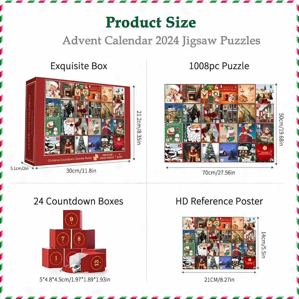 Christmas Countdown Jigsaw Puzzle Advent Calendar