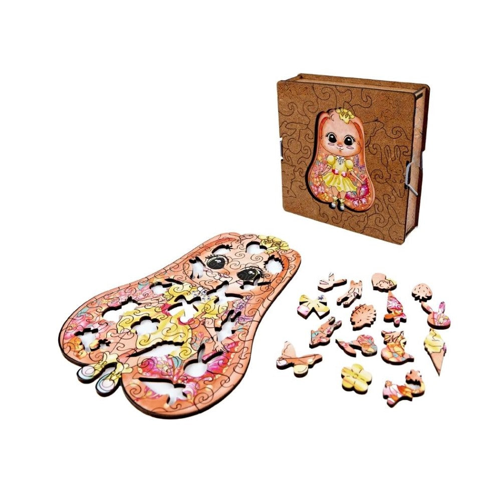 70 Pieces Bunny Princess Puzzle Set