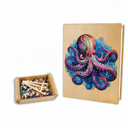 Deep Sea Giant Octopus Wooden Jigsaw Puzzle