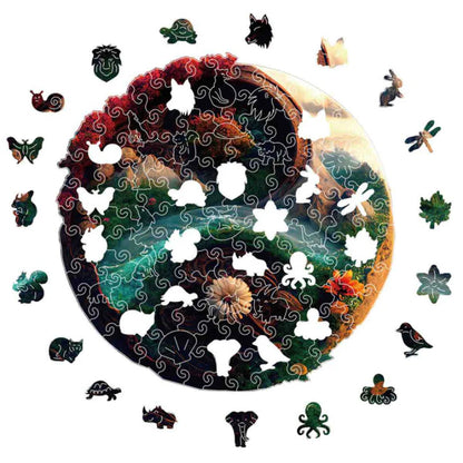 Nature Yin Yang Wooden Jigsaw Puzzle