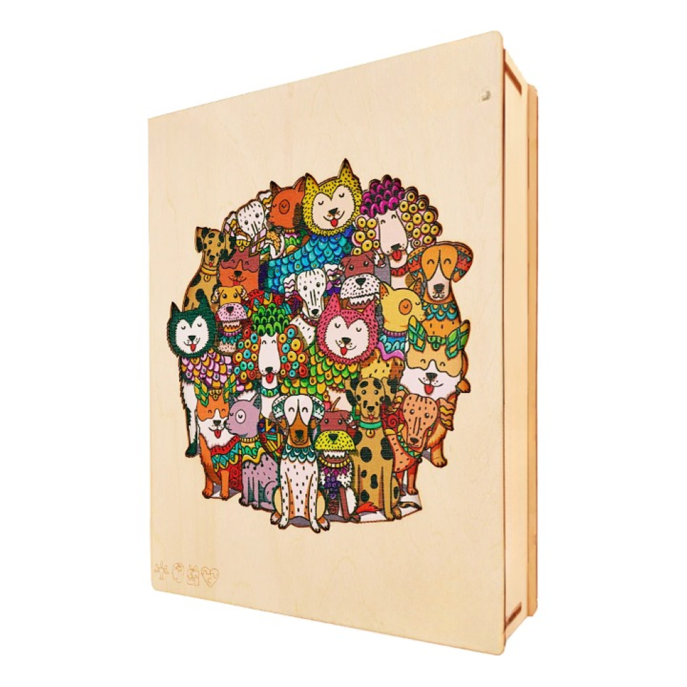 Dog Family Wooden Jigsaw Puzzle