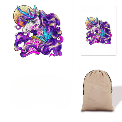 Elegant Unicorn Wooden Jigsaw Puzzle