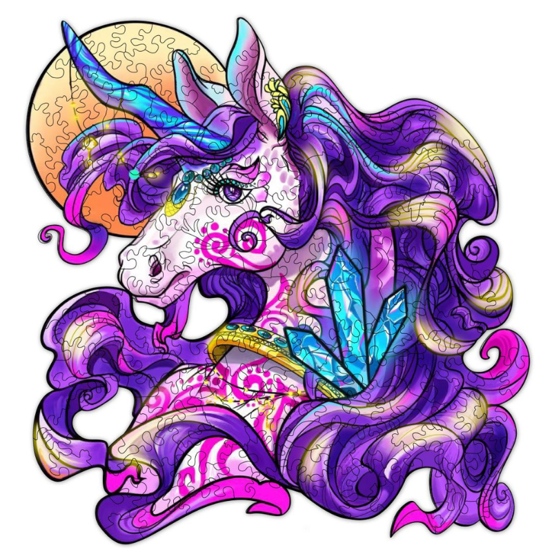 Elegant Unicorn Wooden Jigsaw Puzzle