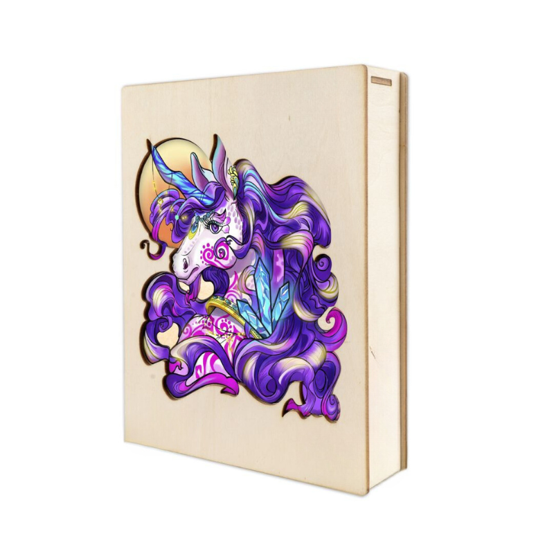 Elegant Unicorn Wooden Jigsaw Puzzle