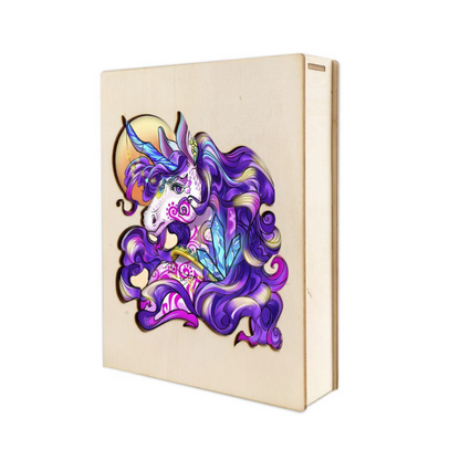 Elegant Unicorn Wooden Jigsaw Puzzle