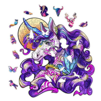 Elegant Unicorn Wooden Jigsaw Puzzle