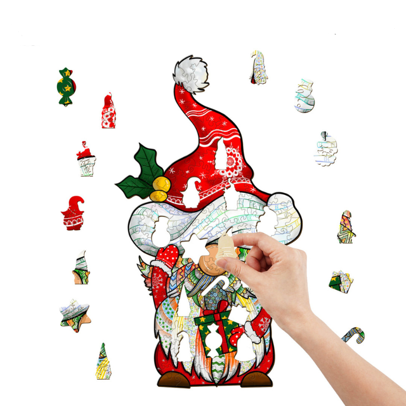 Enchanting Christmas Goblin Wooden Jigsaw Puzzle