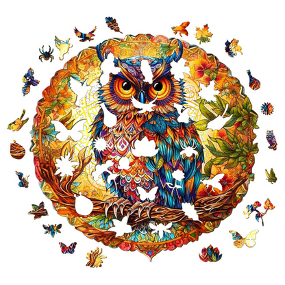 Enchanting Owl Wooden Jigsaw