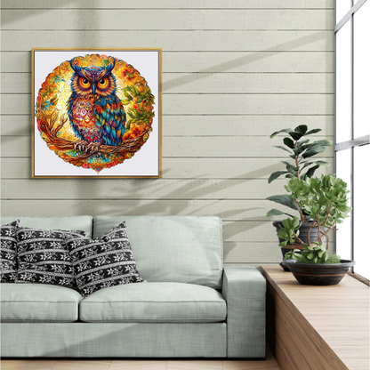 Enchanting Owl Wooden Jigsaw