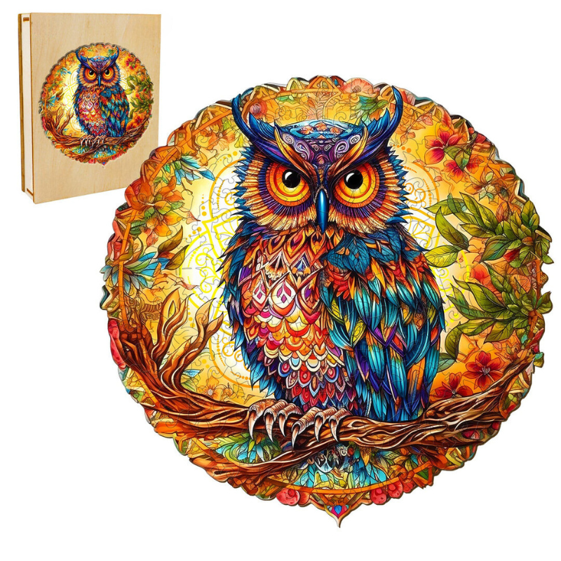 Enchanting Owl Wooden Jigsaw