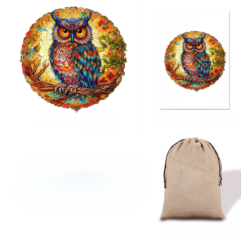 Enchanting Owl Wooden Jigsaw