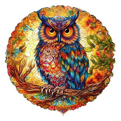 Enchanting Owl Wooden Jigsaw