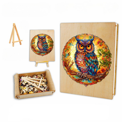 Enchanting Owl Wooden Jigsaw