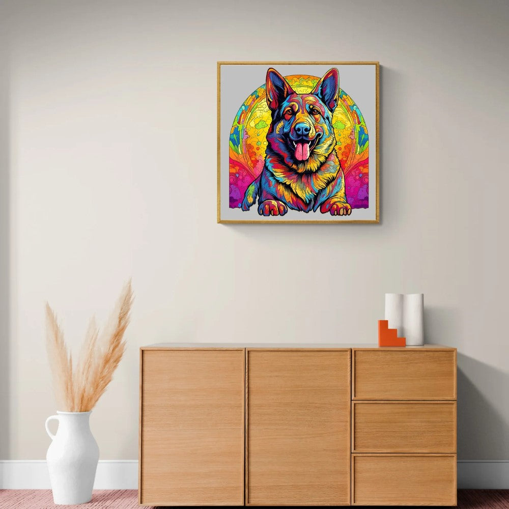 German Shepherd Wooden Jigsaw Puzzle