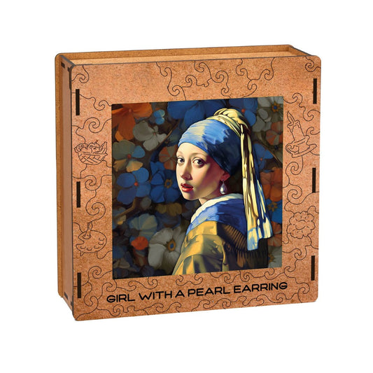 Timeless Art Puzzle Set Featuring Girl With A Pearl Earring