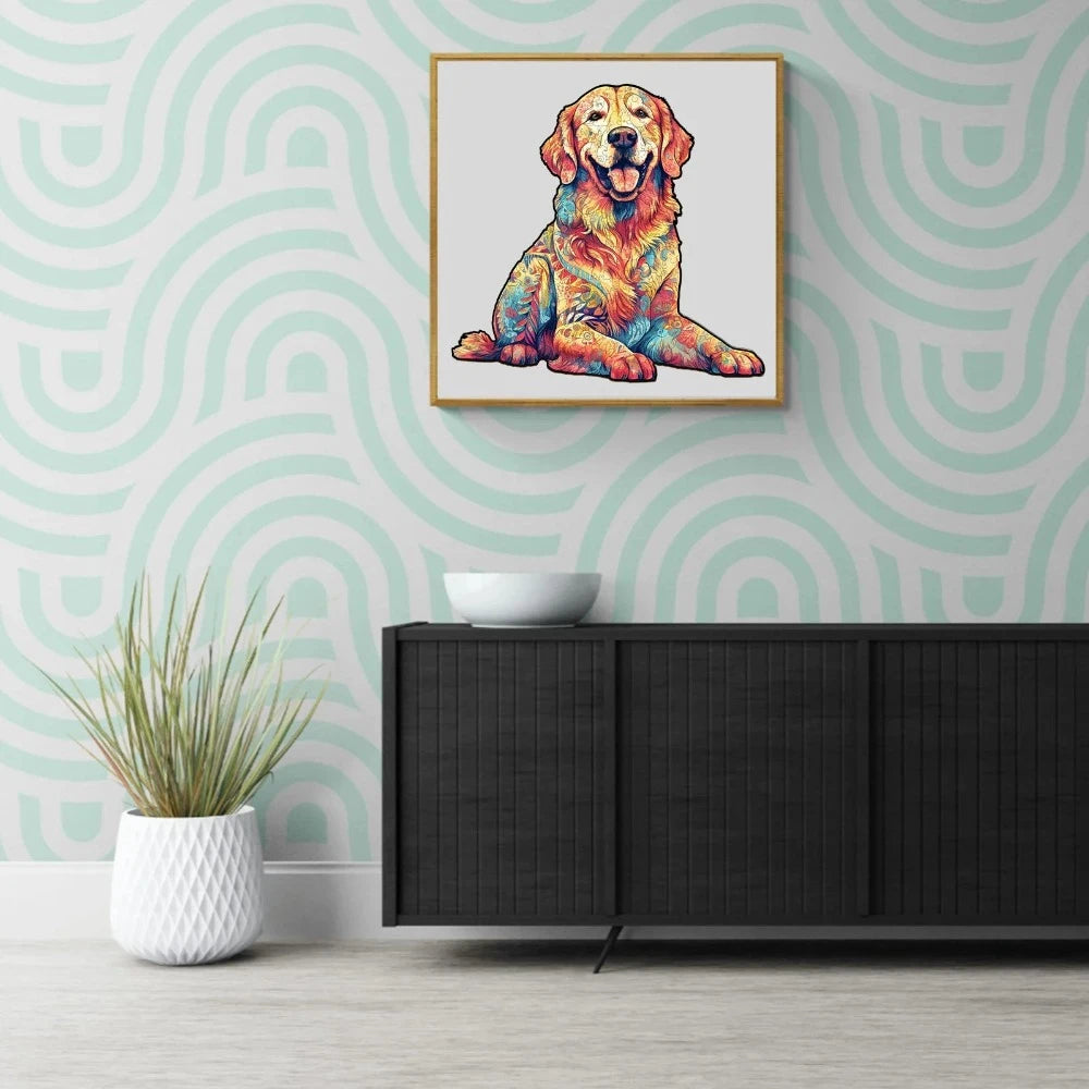 Golden Retriever Wooden Jigsaw Puzzle