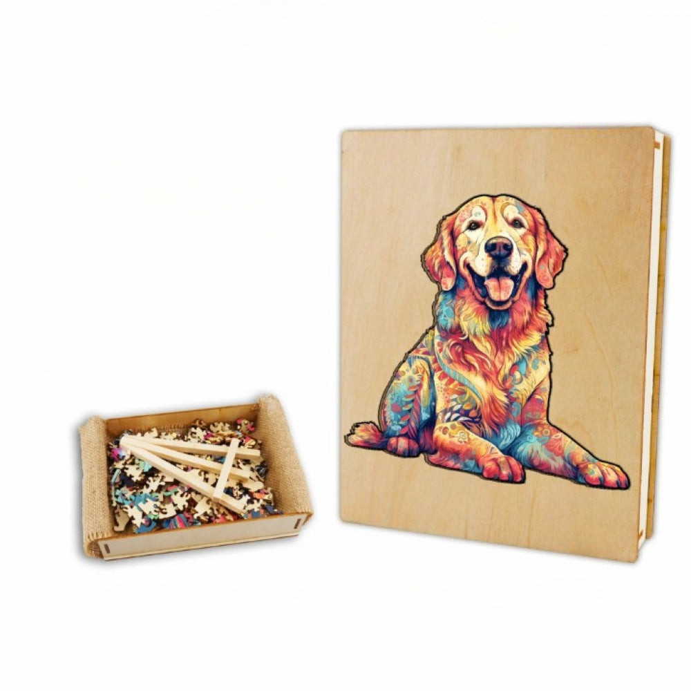 Golden Retriever Wooden Jigsaw Puzzle