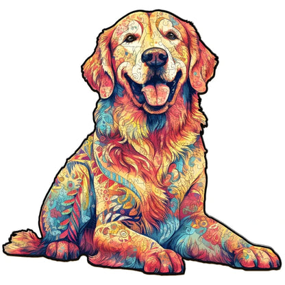 Golden Retriever Wooden Jigsaw Puzzle