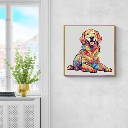 Golden Retriever Wooden Jigsaw Puzzle