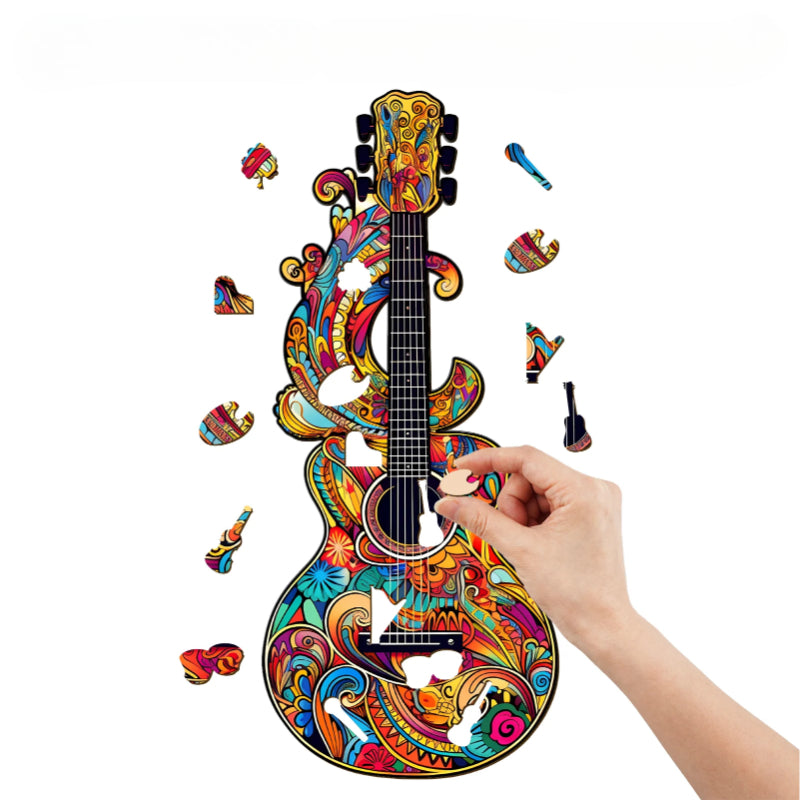 Guitar Wooden Jigsaw Puzzle