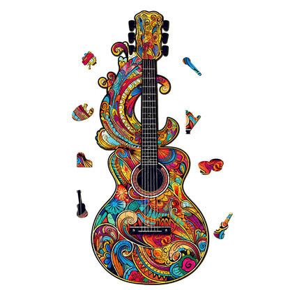 Guitar Wooden Jigsaw Puzzle