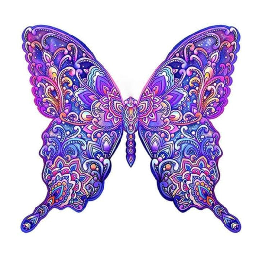 Mandala Butterfly Jigsaw Wooden Puzzle