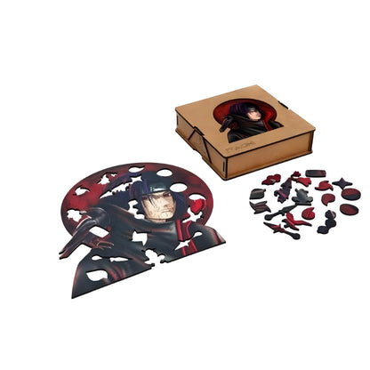 Itachi Themed Wooden Puzzle Adventure