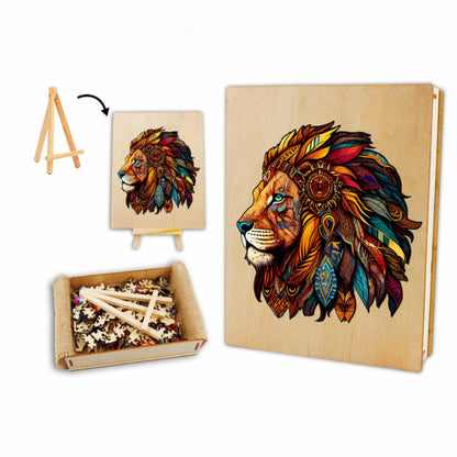 Jungle King 2 Wooden Jigsaw Puzzle