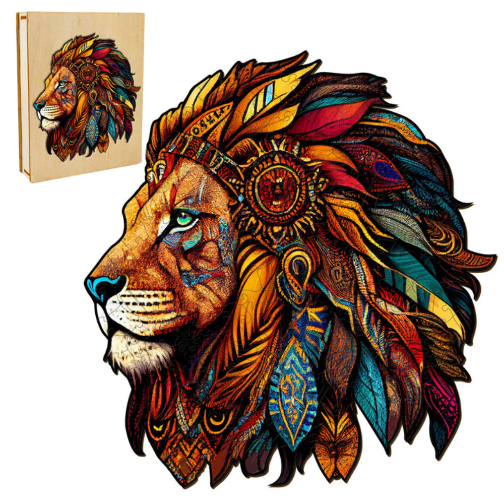 Jungle King 2 Wooden Jigsaw Puzzle